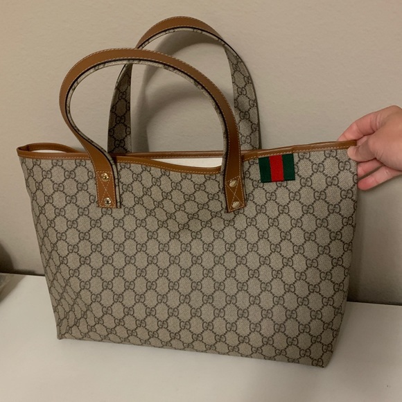 gucci web loop tote